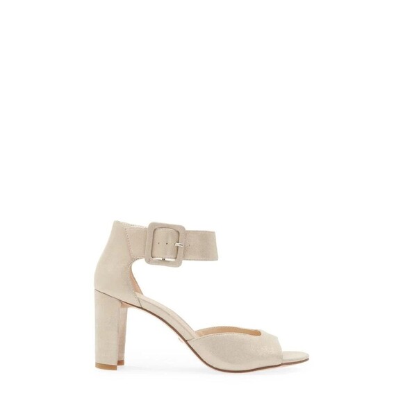 Pelle Moda Women's Dark Taupe Vinni Ankle Strap Sandal Heels Sz US 7 EU 37.5 - Picture 4 of 10